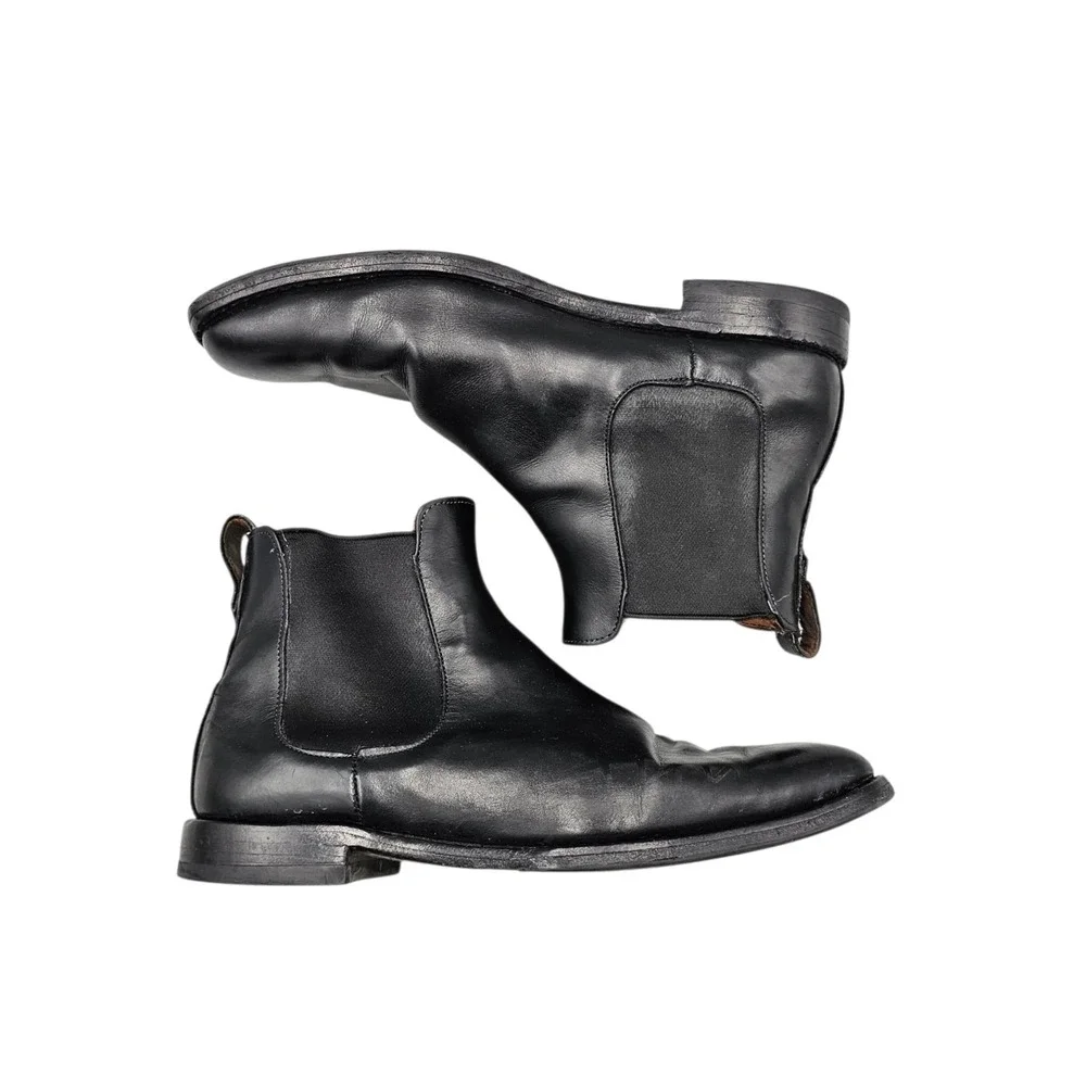 Allen Edmonds Men's Size 10.5 D US Liverpool Black Leather Chelsea Boots READ